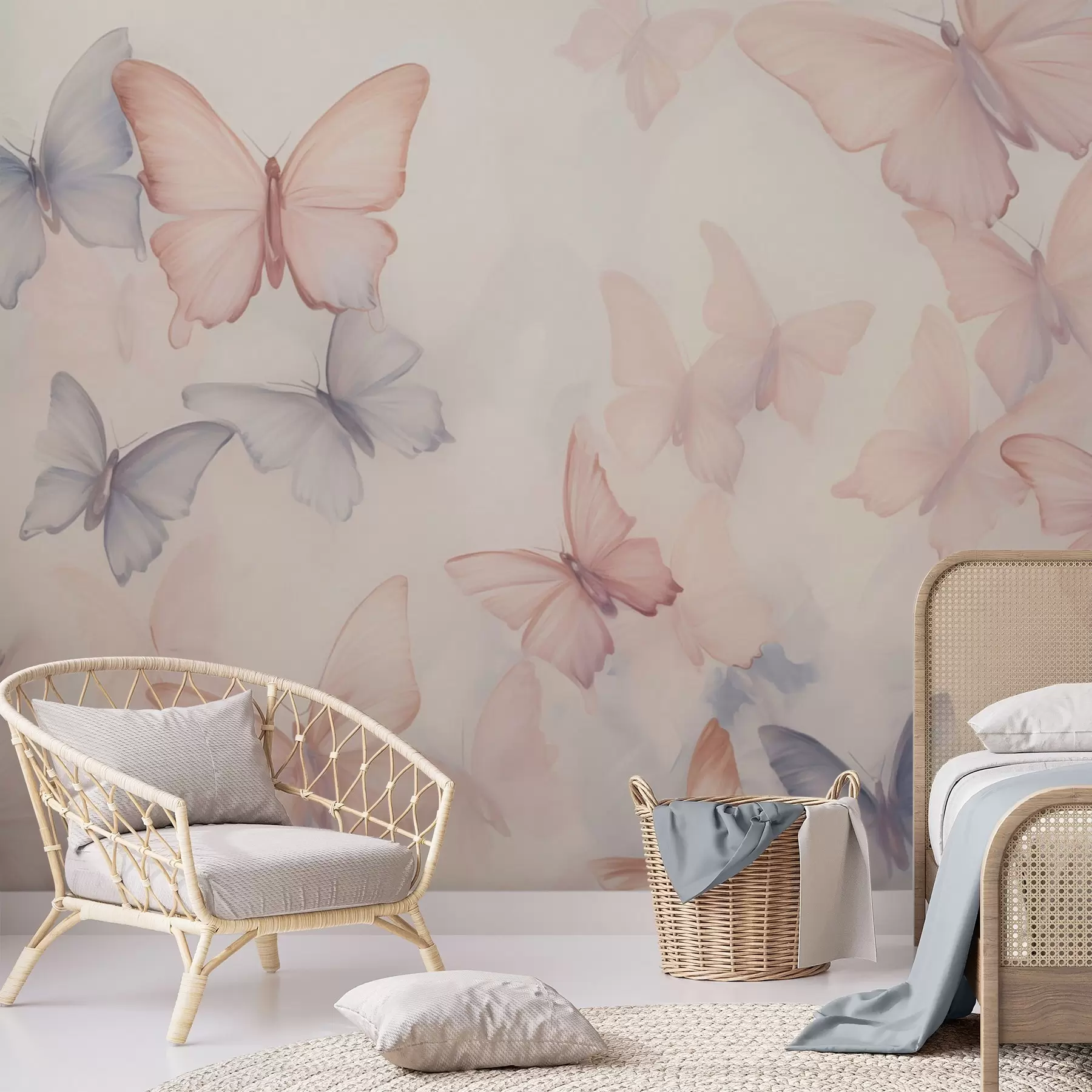 Wall Mural Photo Wallpaper Butterflies w04534