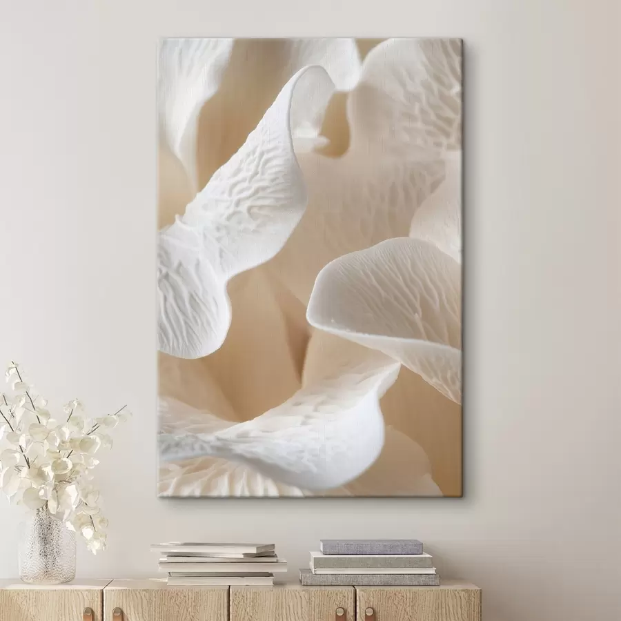 murales pétalos con vetas en tonos beige s45703