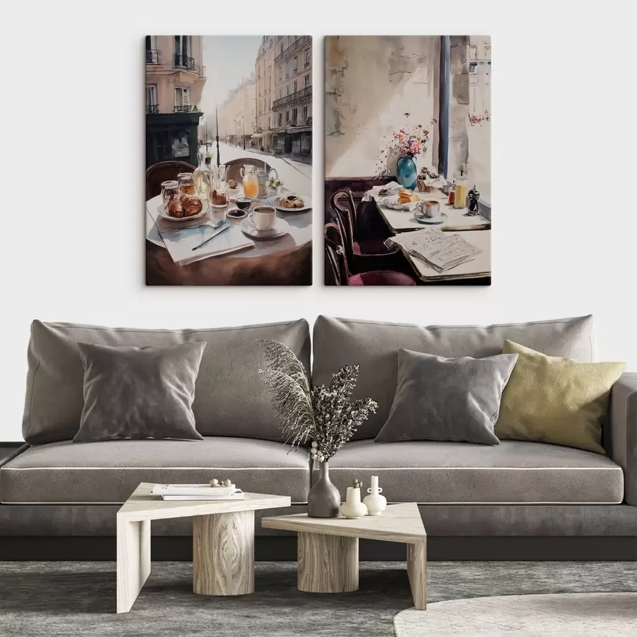 wall murals breakfast in Paris m00736