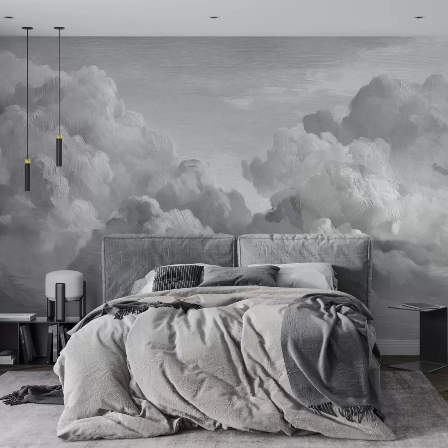 Wall Mural Photo Wallpaper Monochrome textured cloud formation w04550v3