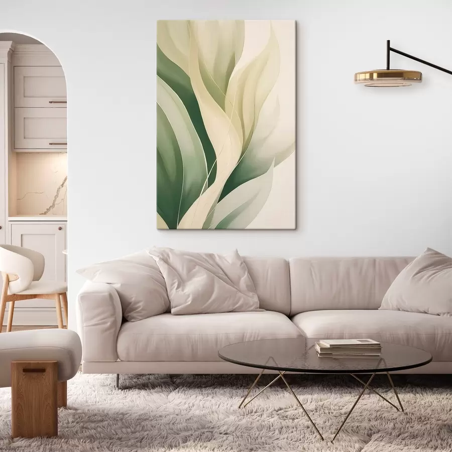 murales Hojas verdes abstractas s45832