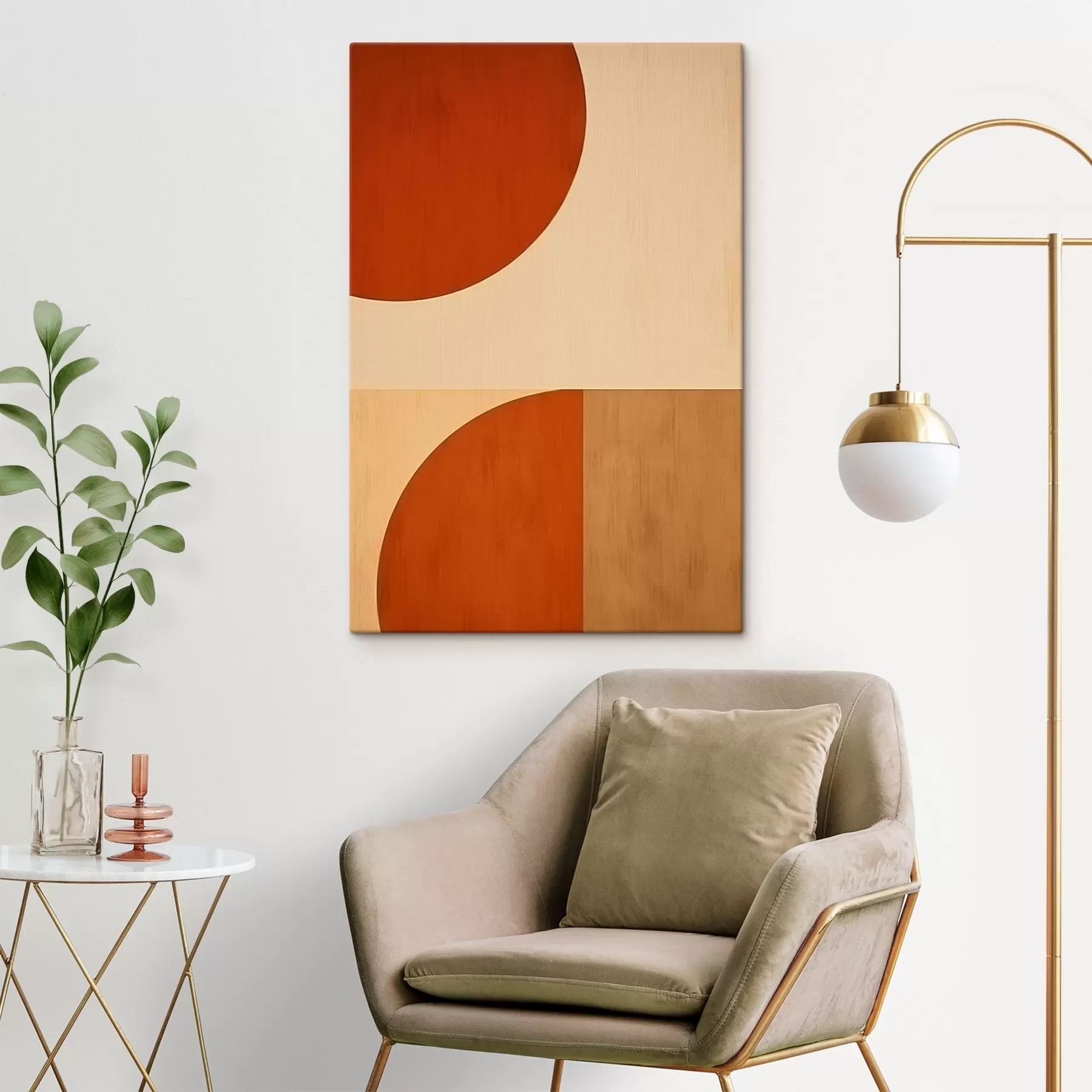 wall murals Abstract semicircles s45844