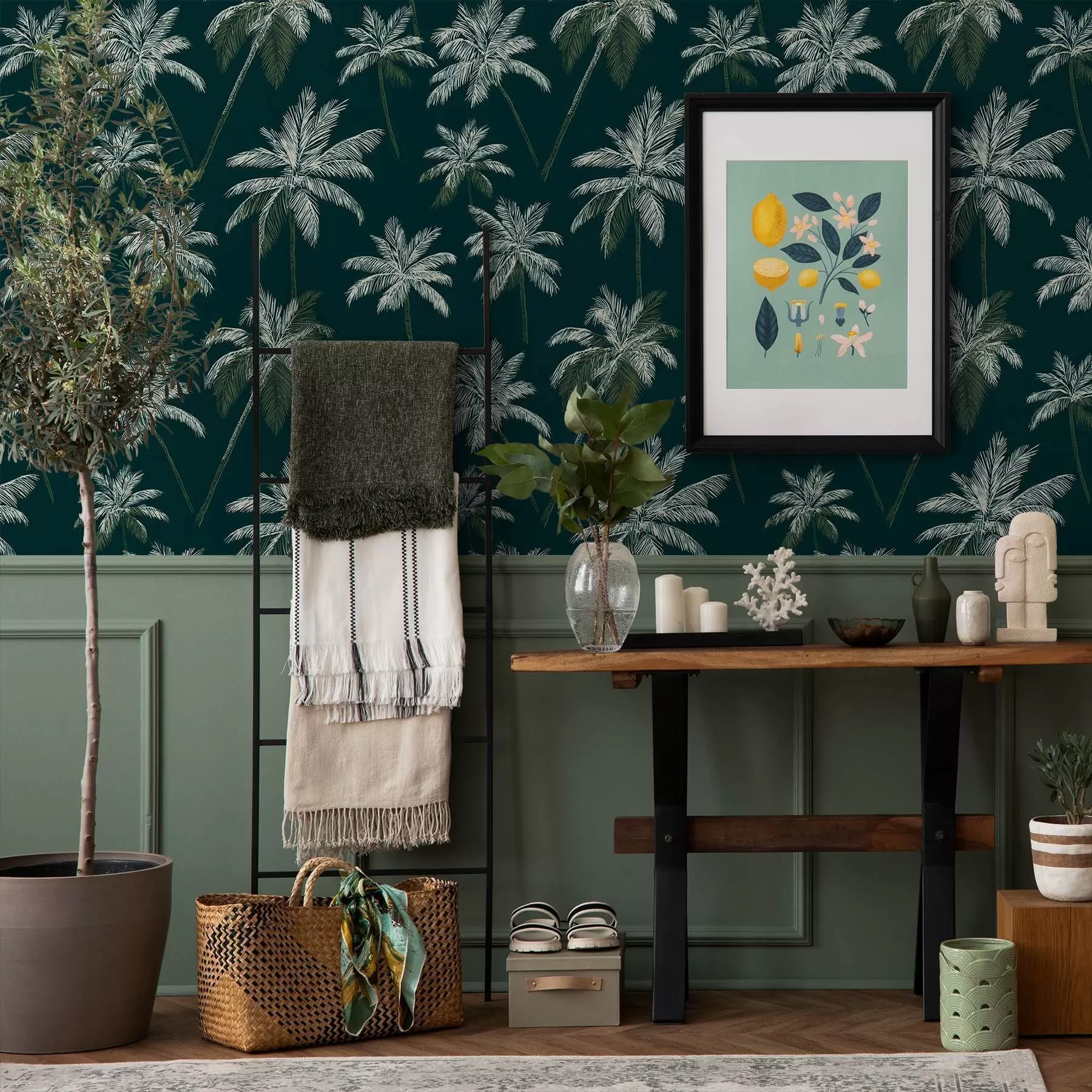 peintures murales Palmiers a00535