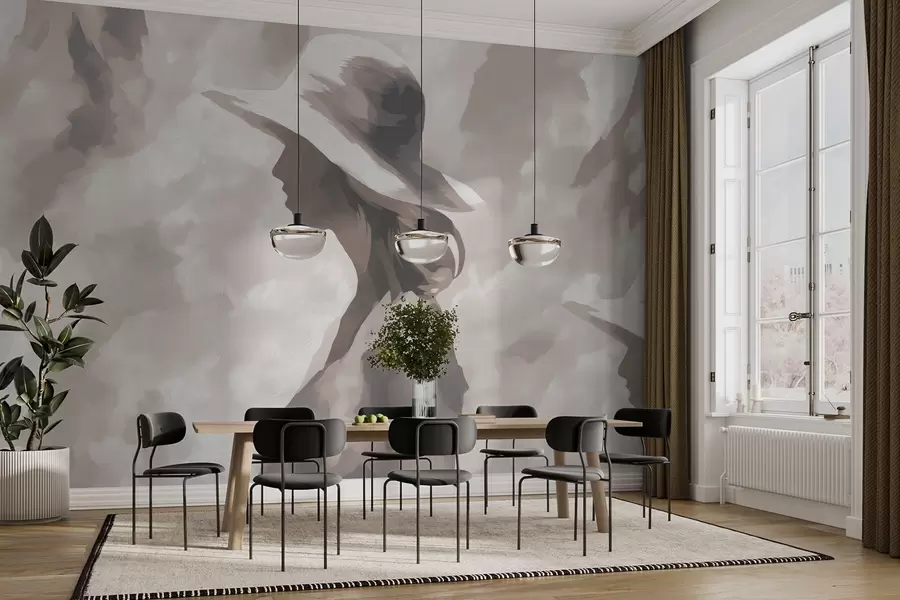 murales Chica con sombrero w04561