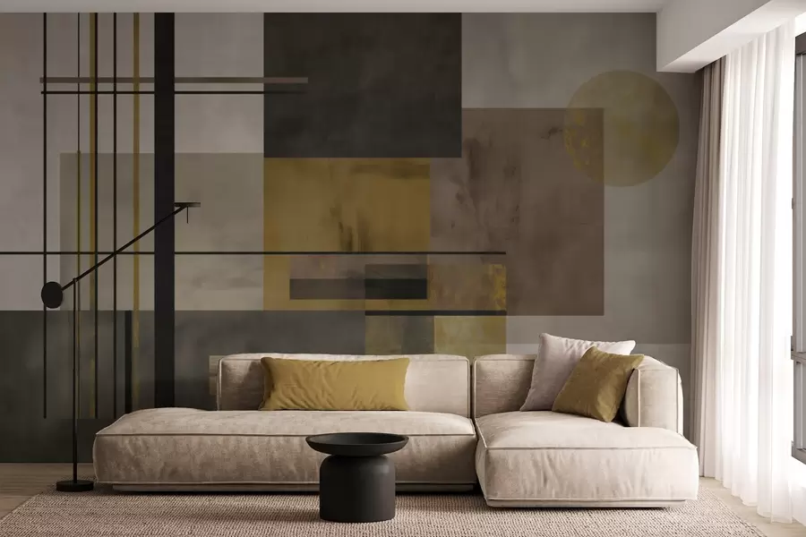 murales geometría abstracta w04502