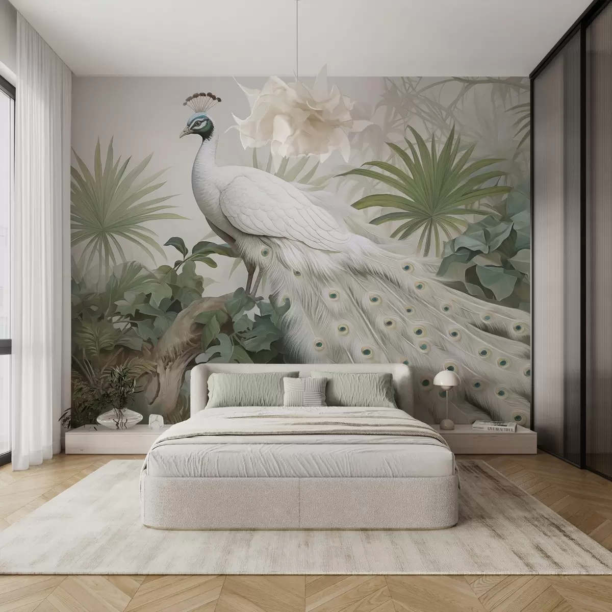 murales Pavo real w04595