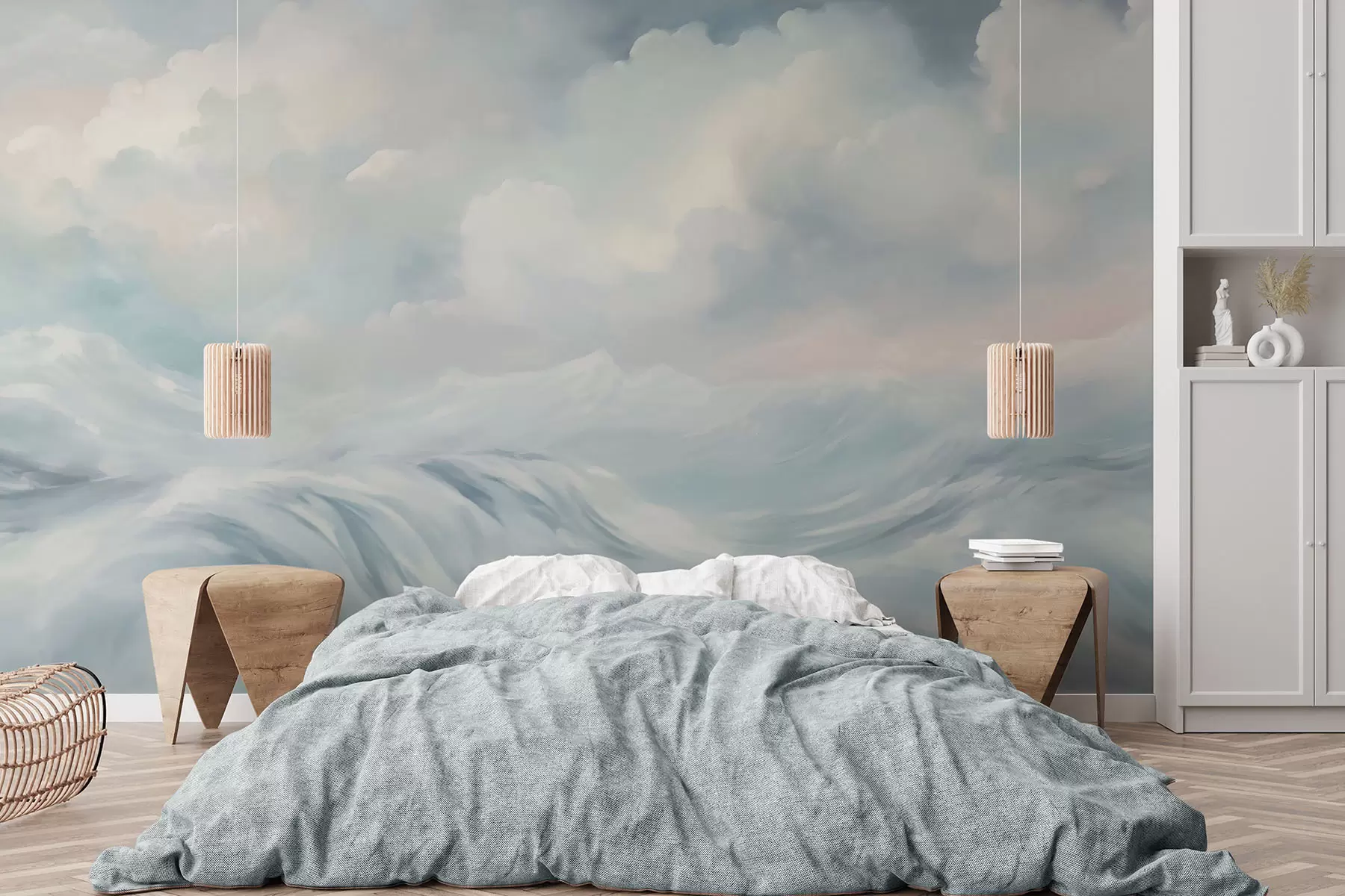 wall murals Clouds and sea w04598