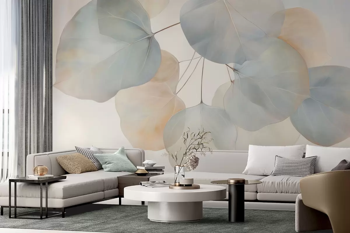 peintures murales Feuilles énormes w04599