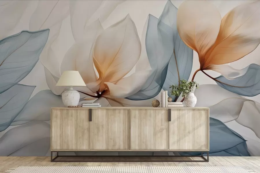 murais de parede A magia das pétalas w04566