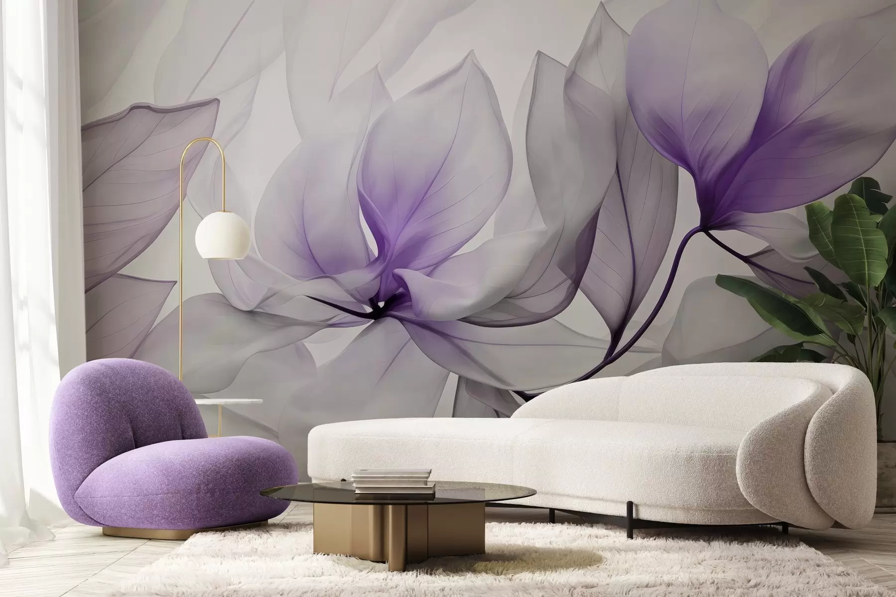 Wall Mural Photo Wallpaper Magic of petals w04566v1