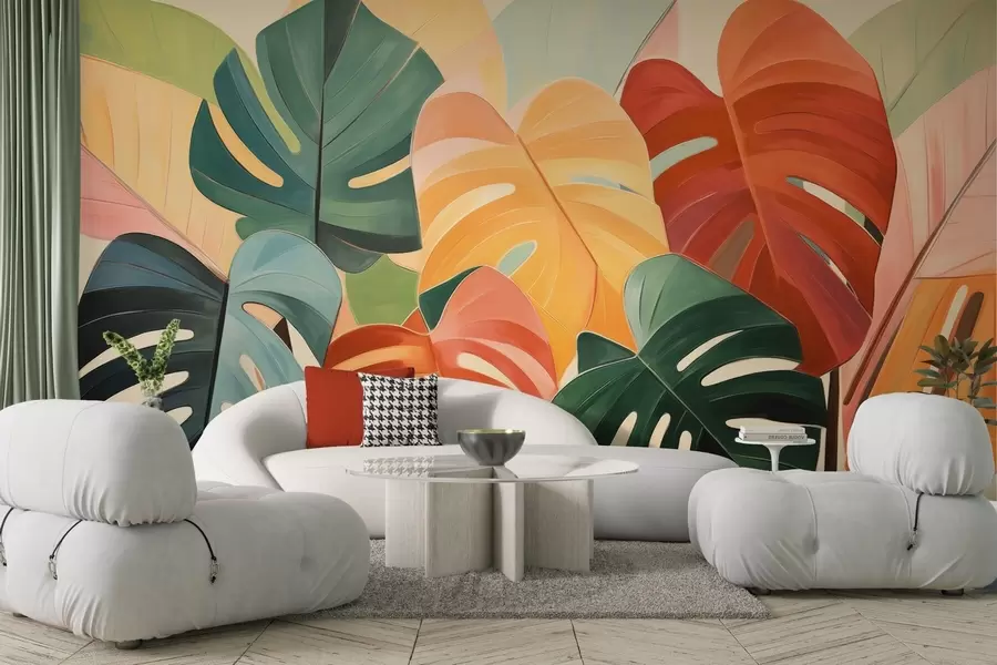 Wall Mural Photo Wallpaper Leafy rhythm w04568