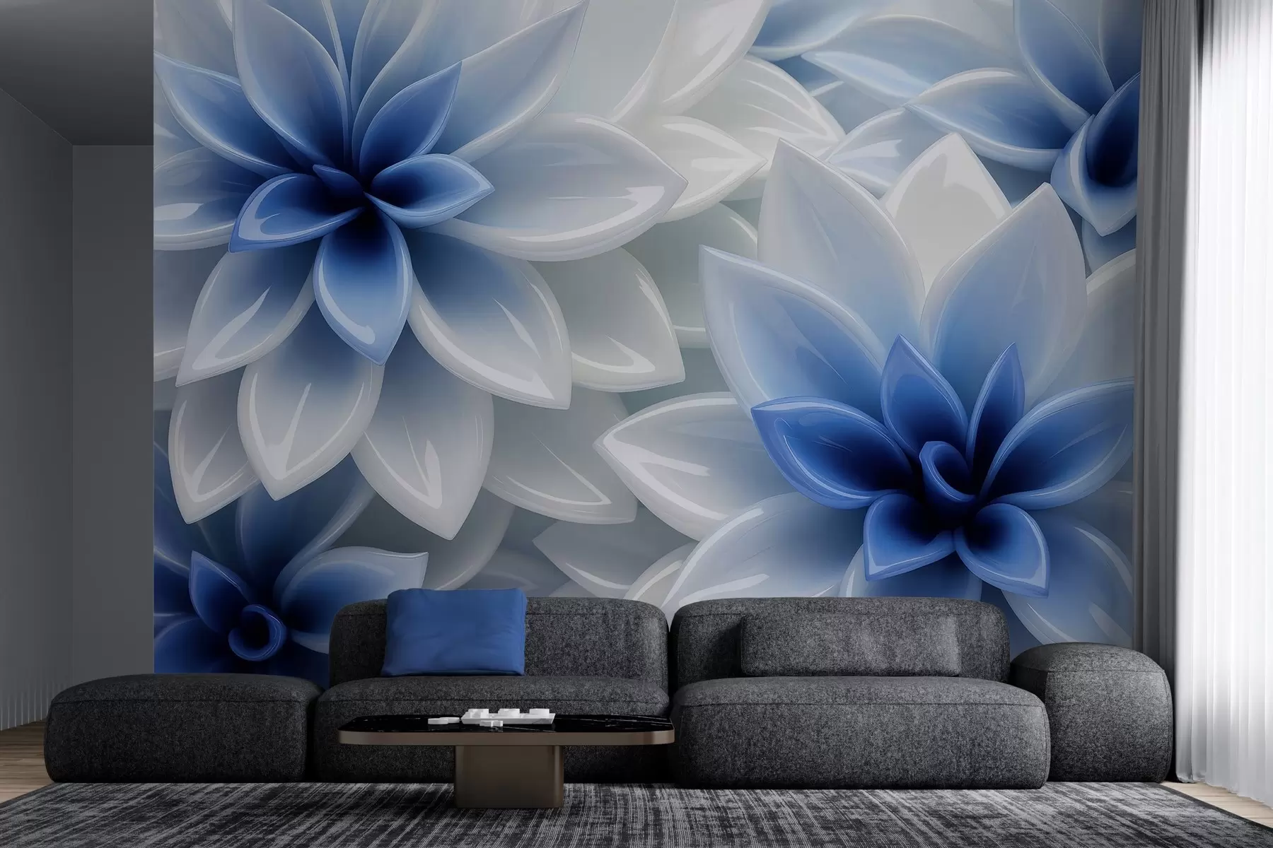 wall murals Floral symphony w04571v1