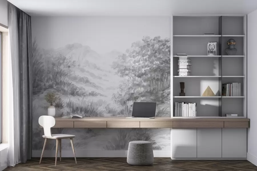 Wall Mural Photo Wallpaper Colorful contours w04572v2