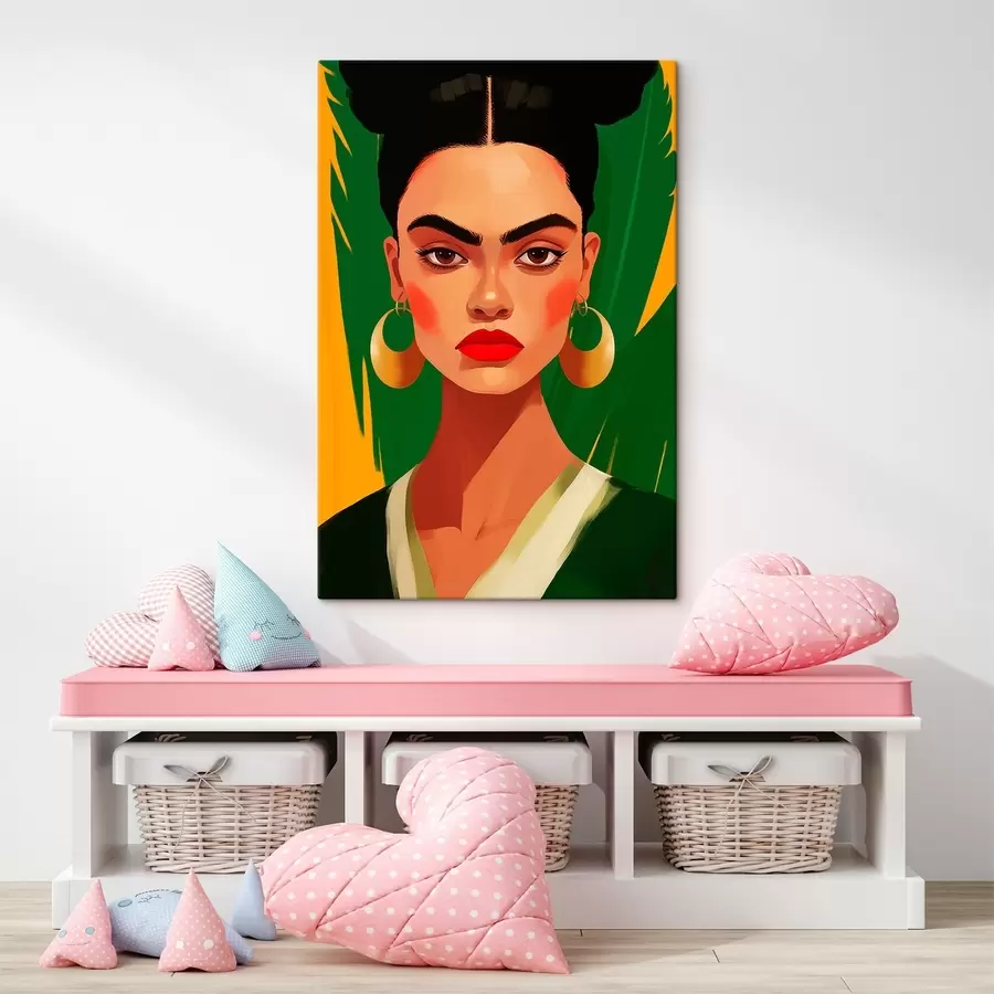 murales Mujer con pendientes s45953