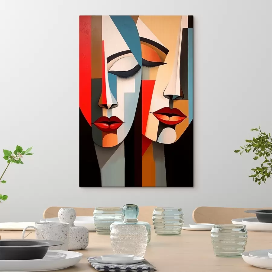 wall murals Abstract female faces s45967