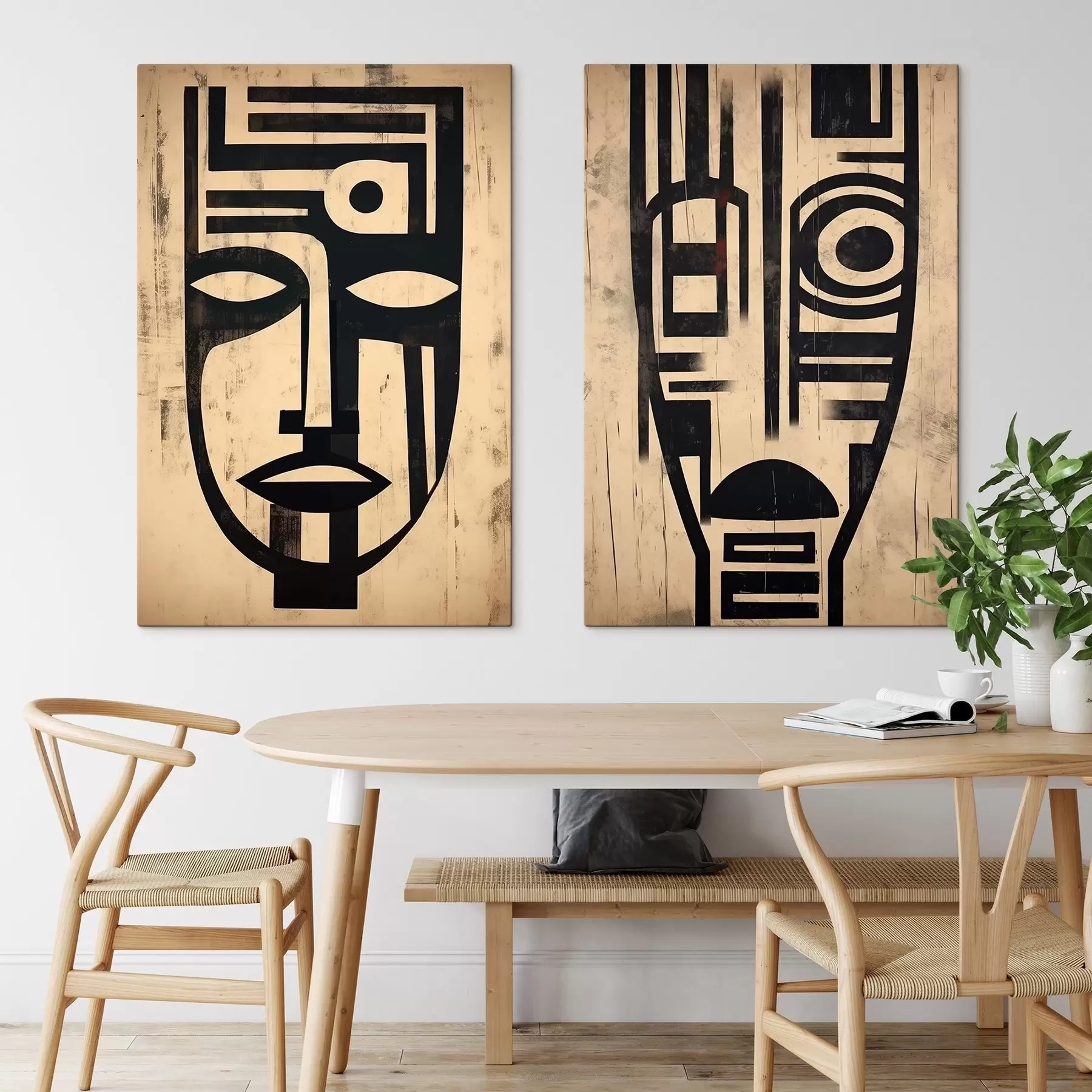 wall murals Abstract masks m00776