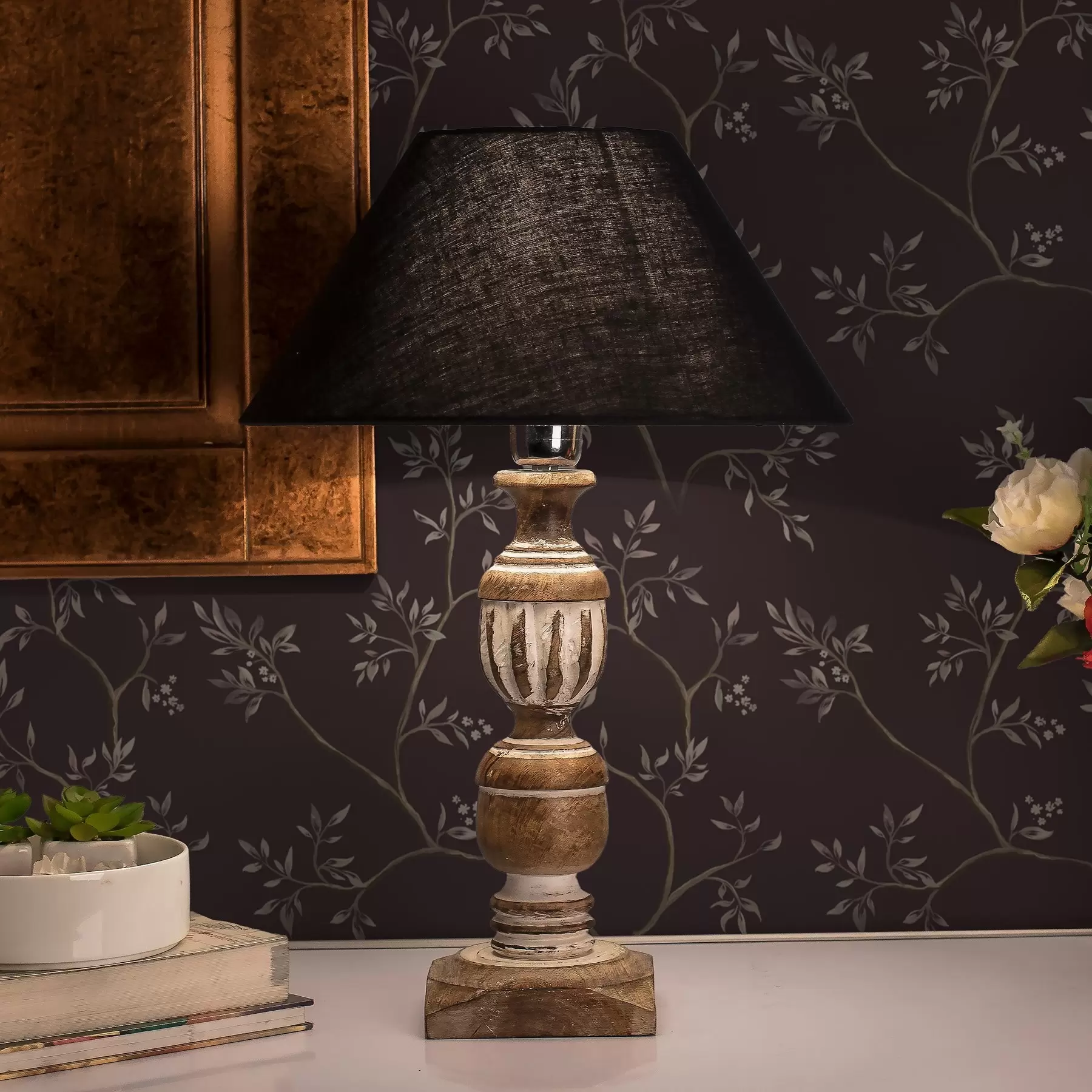 Wall Mural Photo Wallpaper Delicate leafy branches on a rich plum background a00597v2