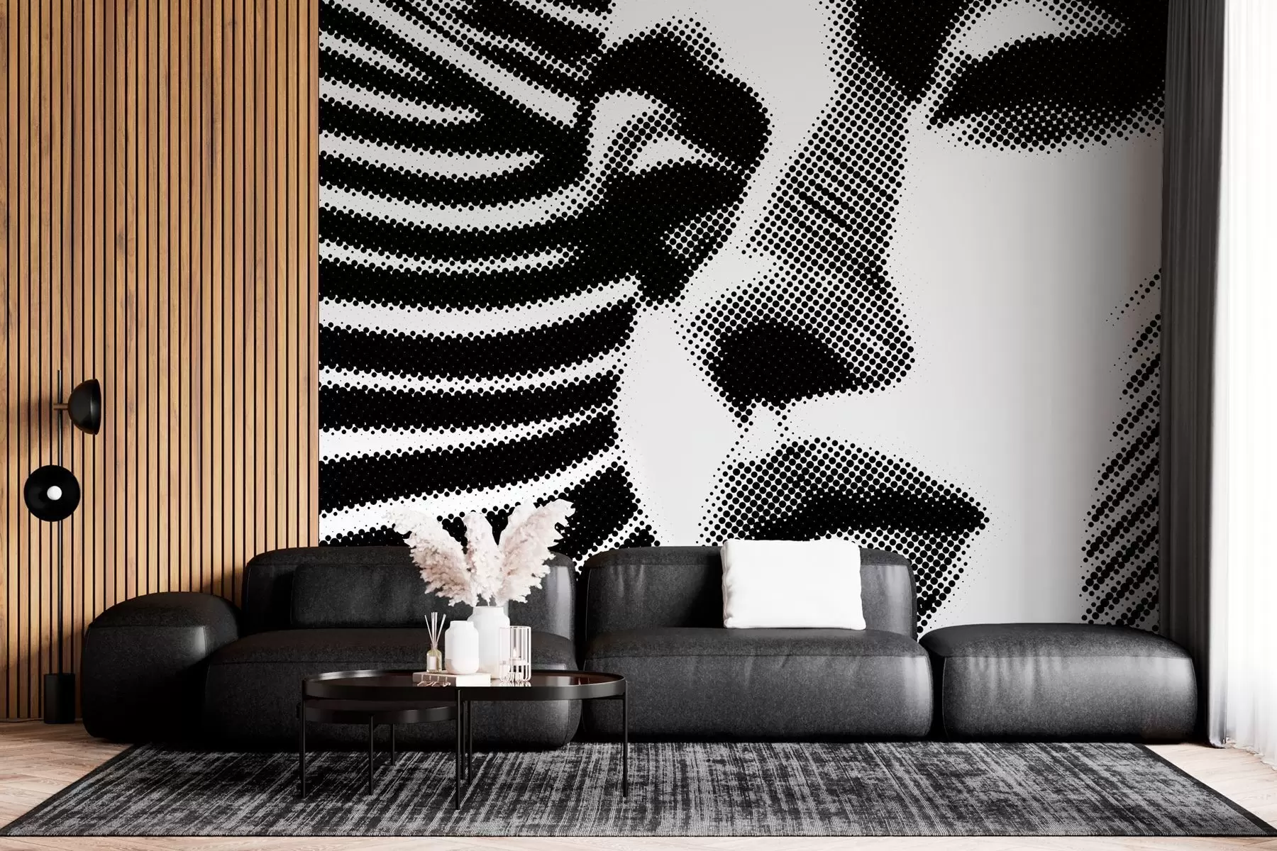 wall murals Pop art style face of a woman w04504