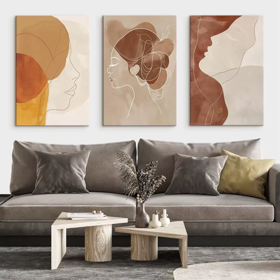 wall murals Abstraction, people, girl m00783