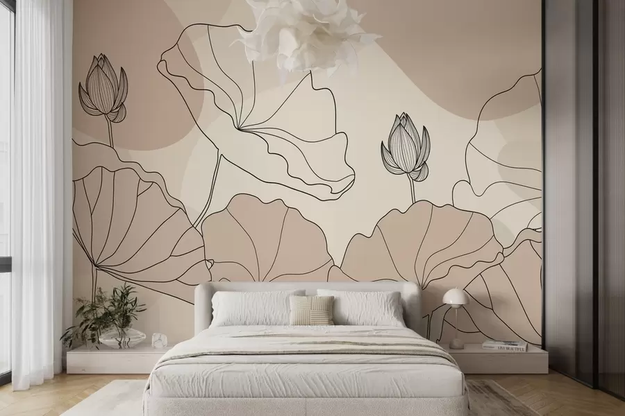 Wall Mural Photo Wallpaper Lotus flowers w04648