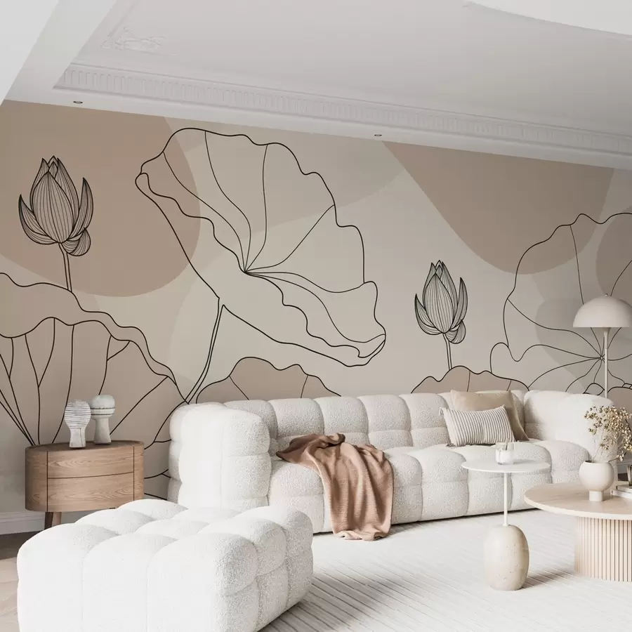 Wall Mural Photo Wallpaper Lotus flowers w04648