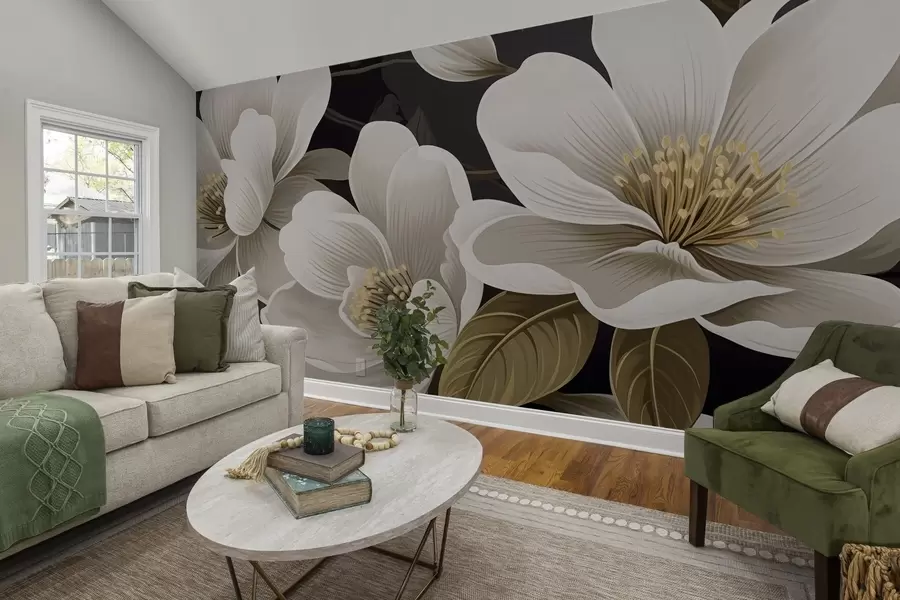 peintures murales Fleurs w04650