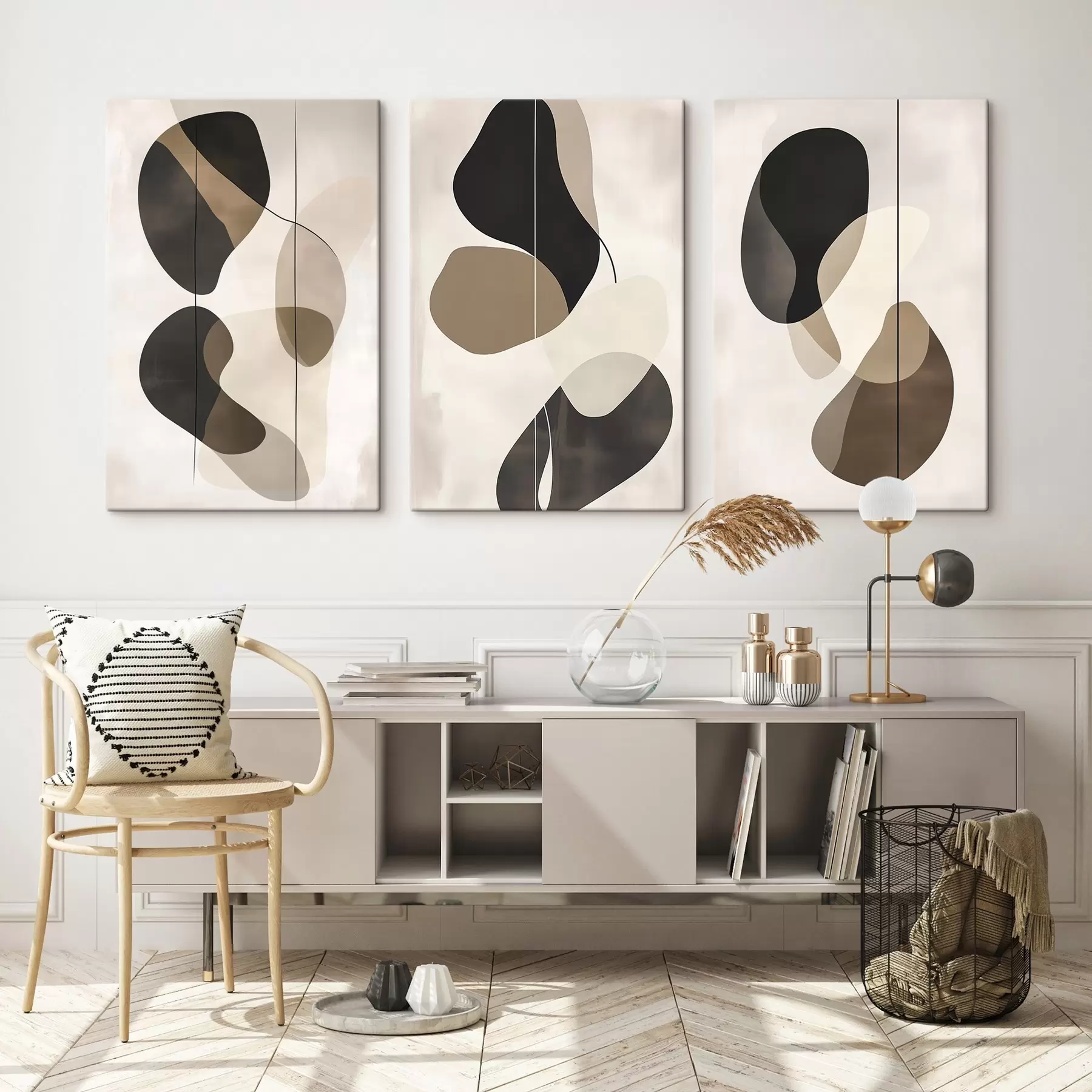 murales Formas abstractas flotantes m00777