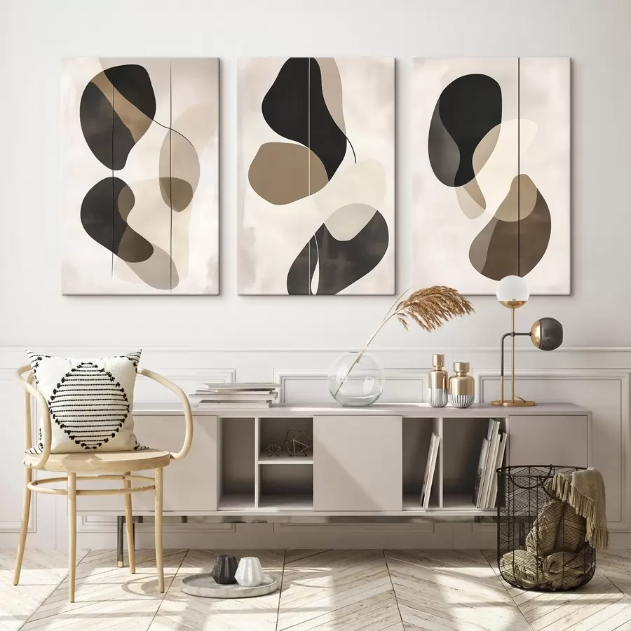 murales Formas abstractas flotantes m00777