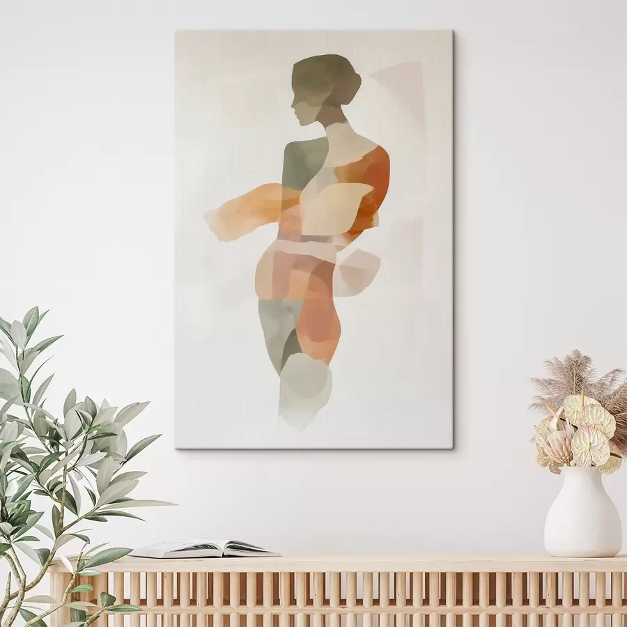 wall murals Abstract female silhouette s45993