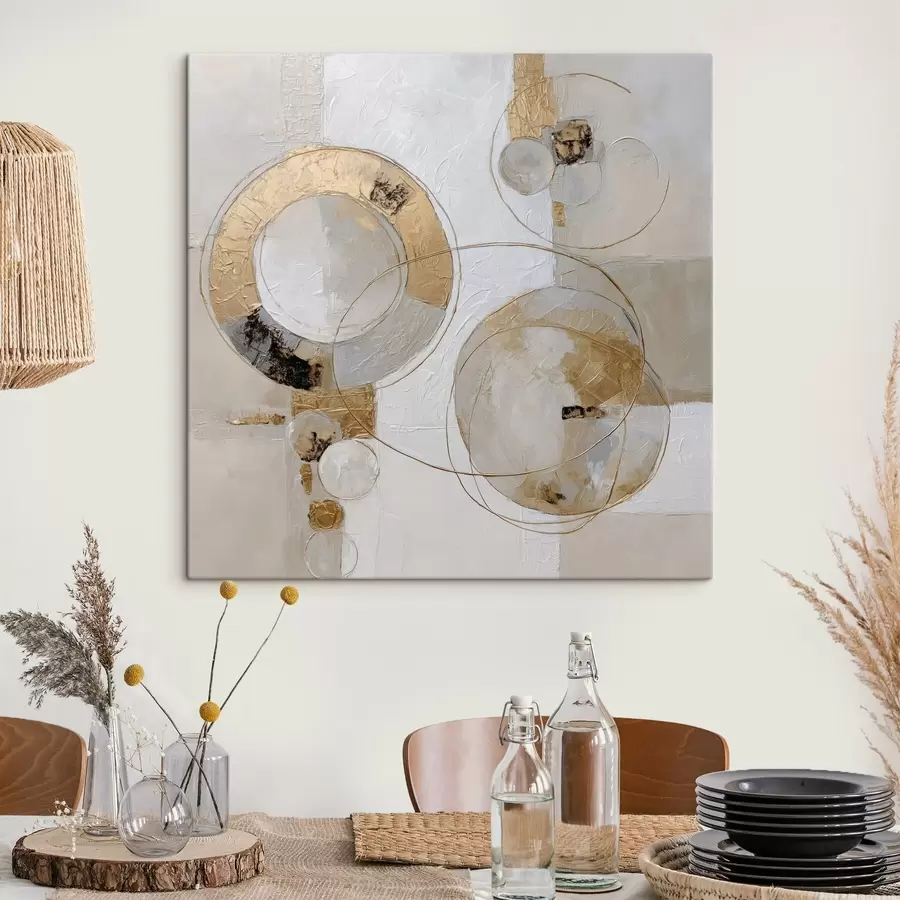 wall murals Cyclicity of forms in modern abstraction style s45851