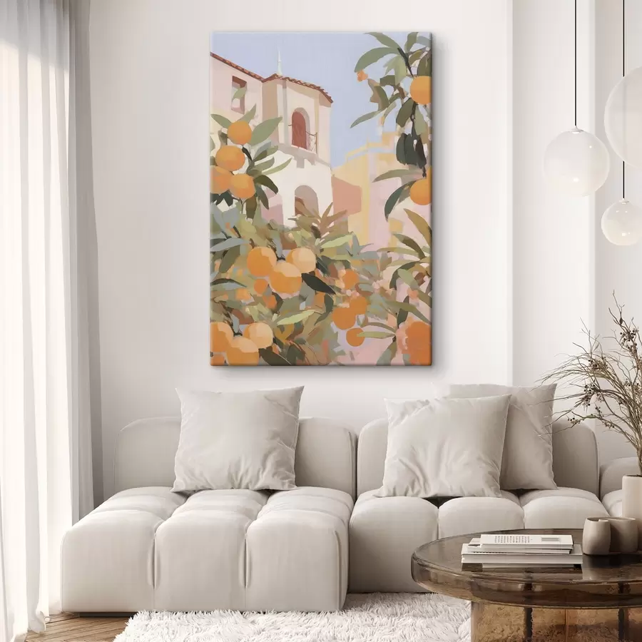 murales Naranjas en una rama delante de la casa s46060