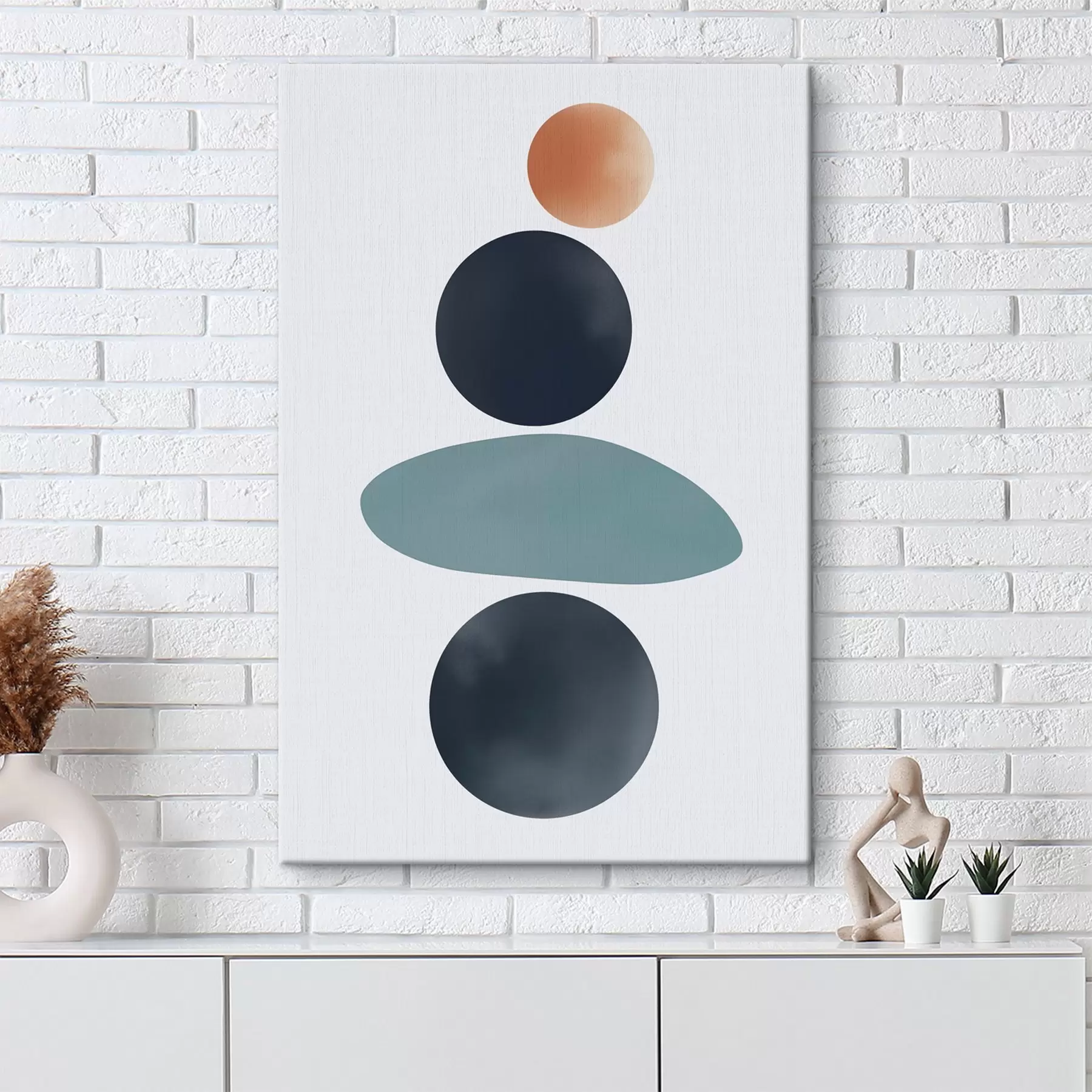 wall murals Abstract rounded spots s46061
