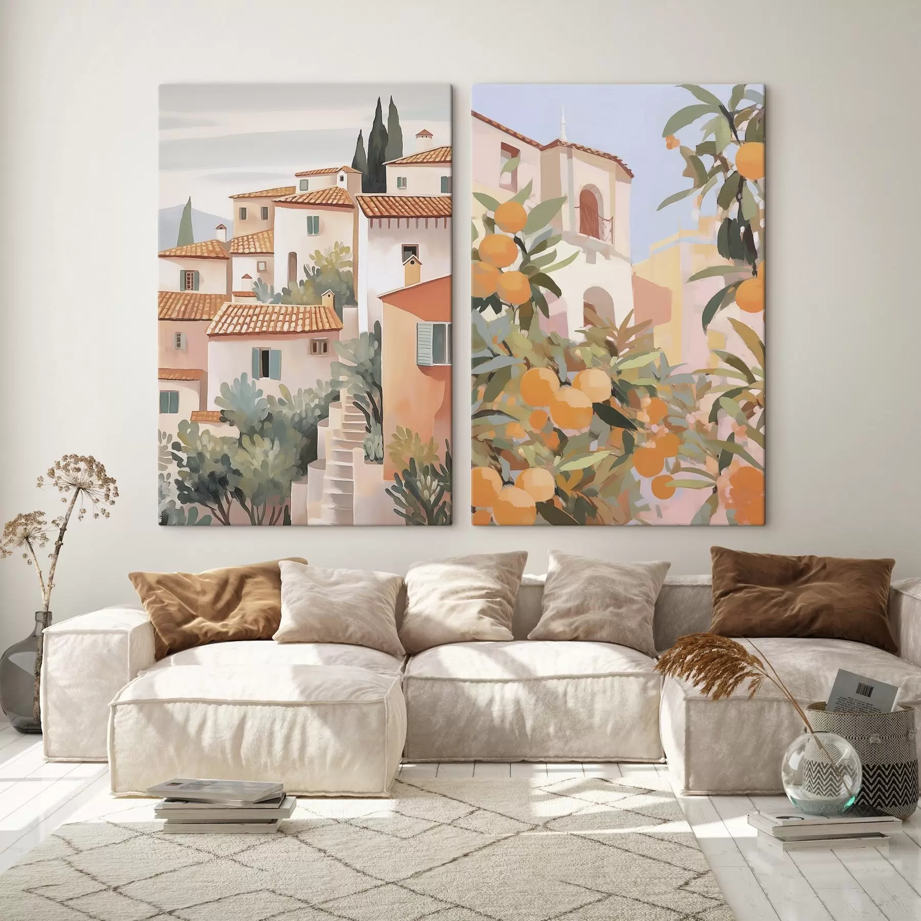 murales Casas en medio del jardín m00791