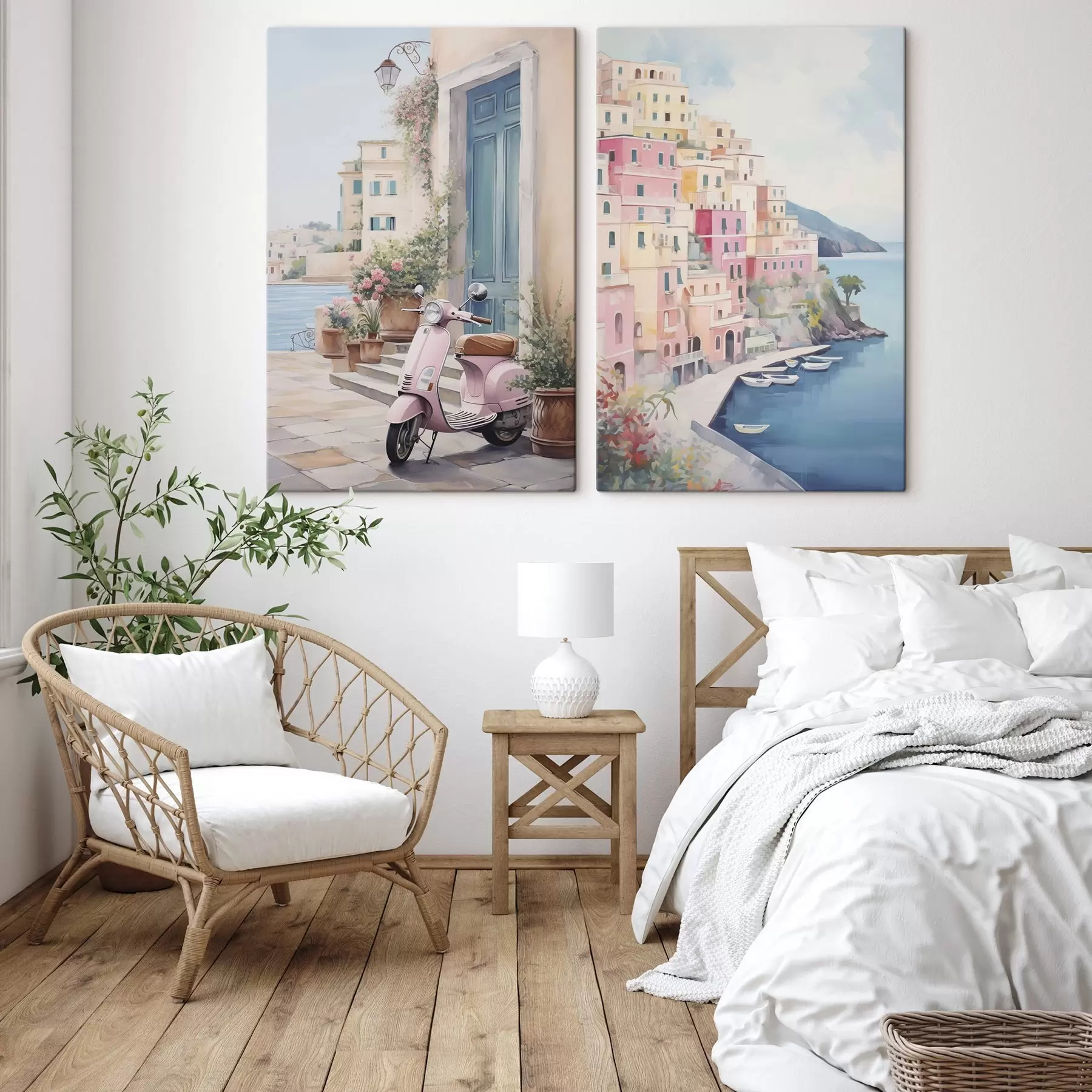 wall murals Sea town m00794