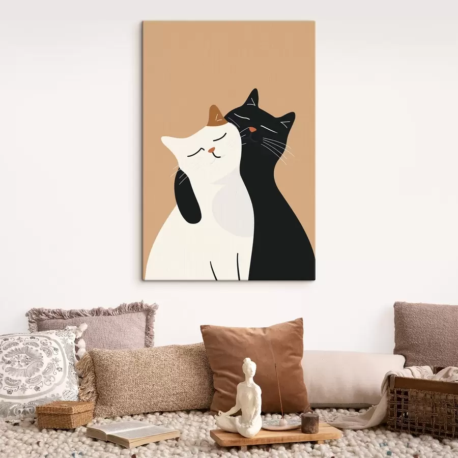 wall murals Cat Duo s46043