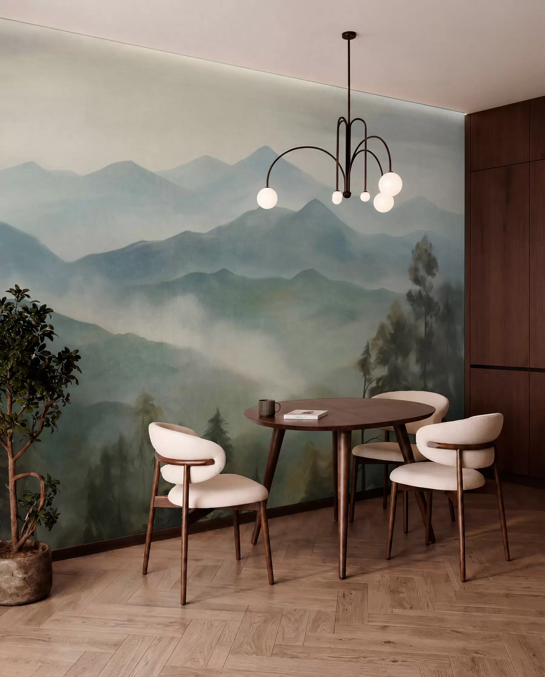 wall murals Valley Mist w09424