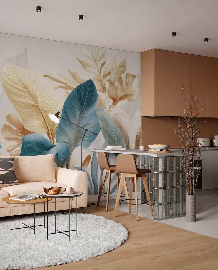 wall murals Botanical Leaves w04589