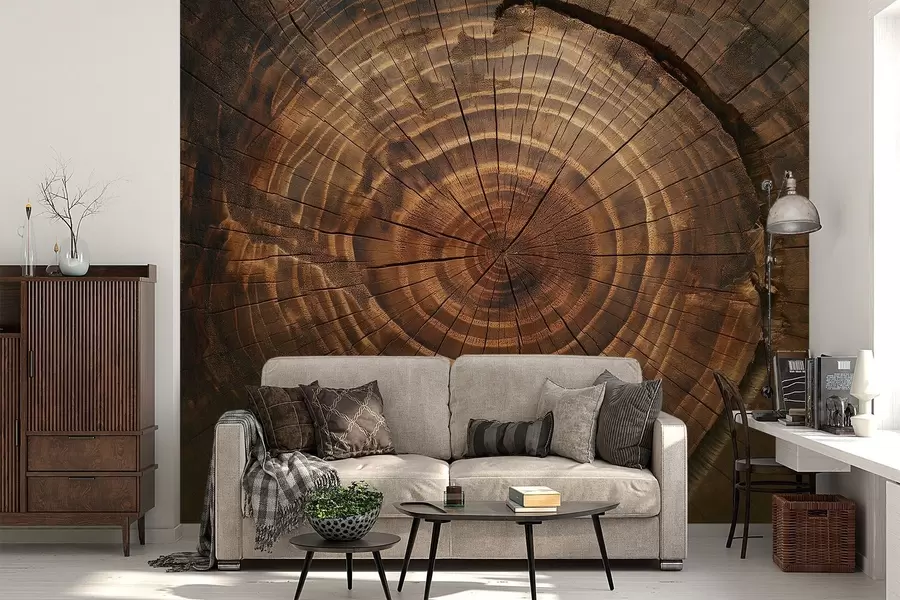 wall murals Tree Rings w04642