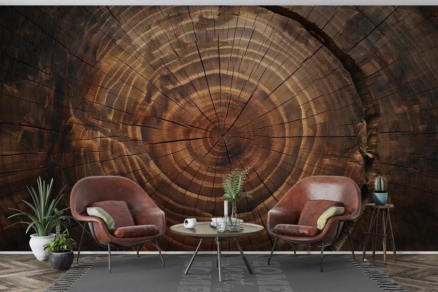 Wall Mural Photo Wallpaper Tree Rings w04642