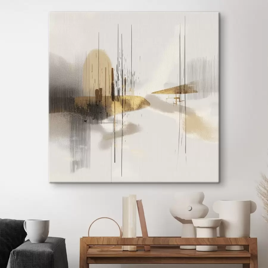 murales Costa tranquila en estilo gráfico minimalista s45849