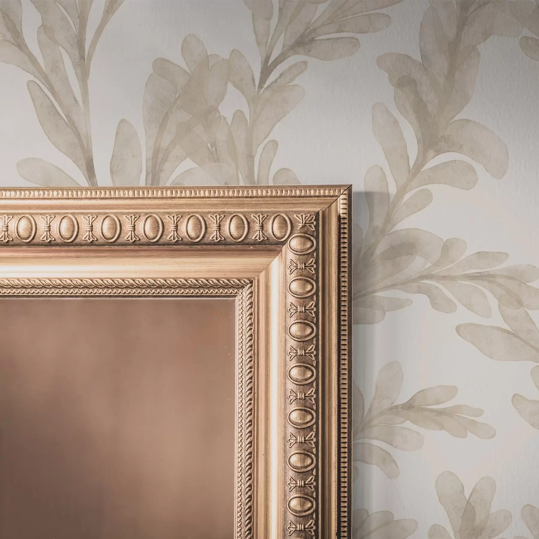 murales Ramitas en color beige acuarela, suave motivo botánico a00617