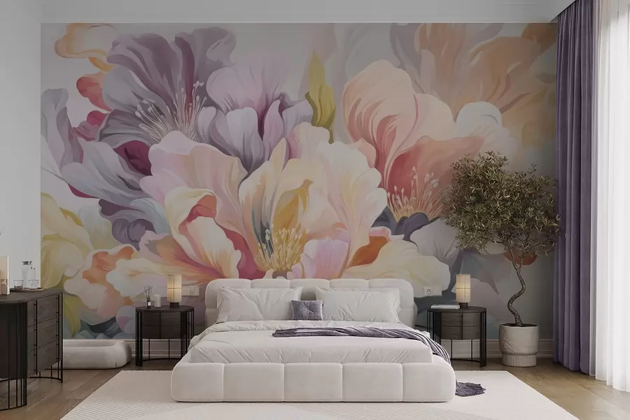 murales Flores multicolores w04684