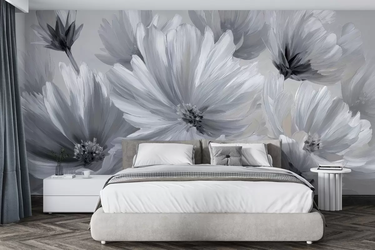 wall murals Abstract flowers w04670