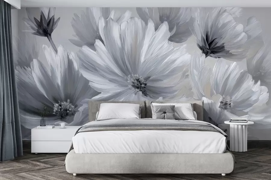 peintures murales Fleurs abstraites w04670