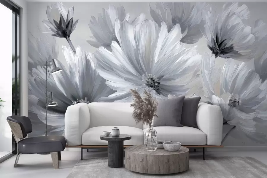 Wall Mural Photo Wallpaper Abstract flowers w04670