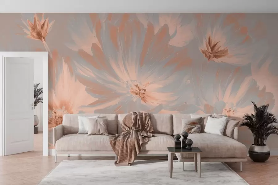 murales flores abstractas w04670v1