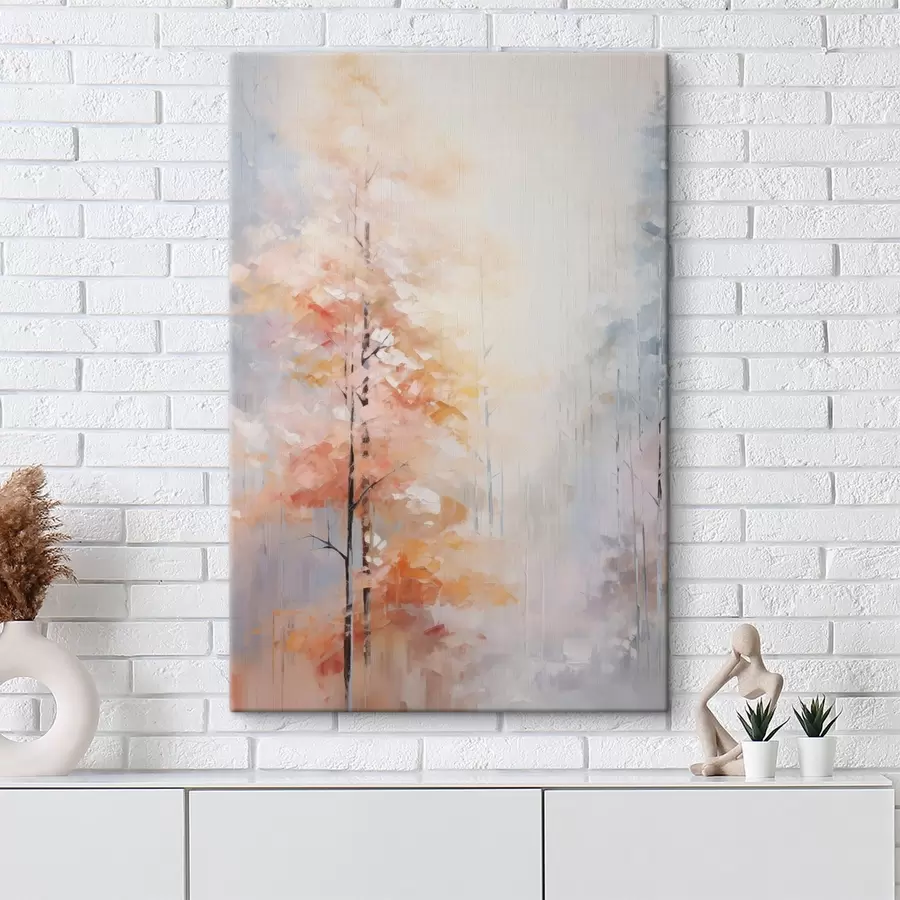 murales Pintura imitación bosque otoñal s46122