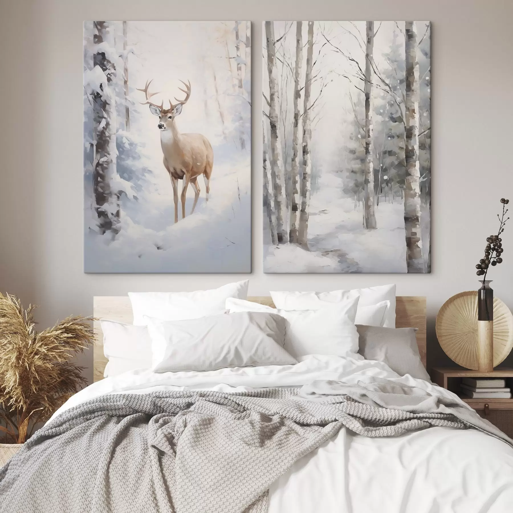 wall murals Winter forest landscape m00836
