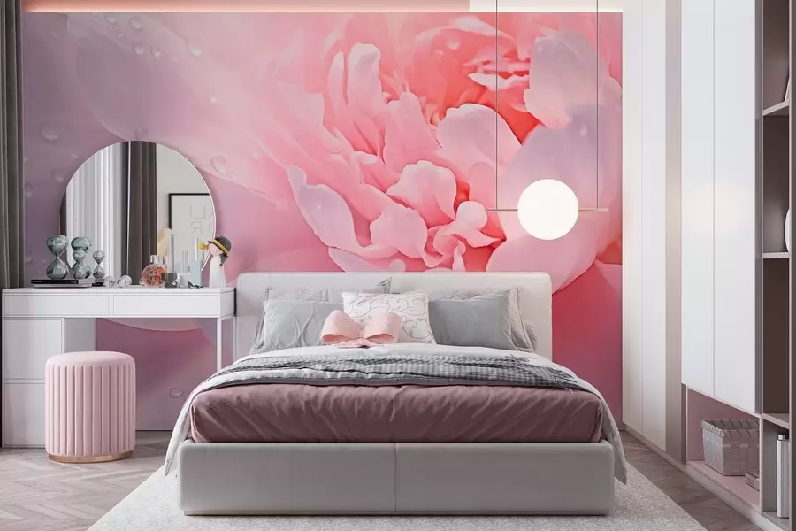 Wall Mural Photo Wallpaper Large peony petals w04715