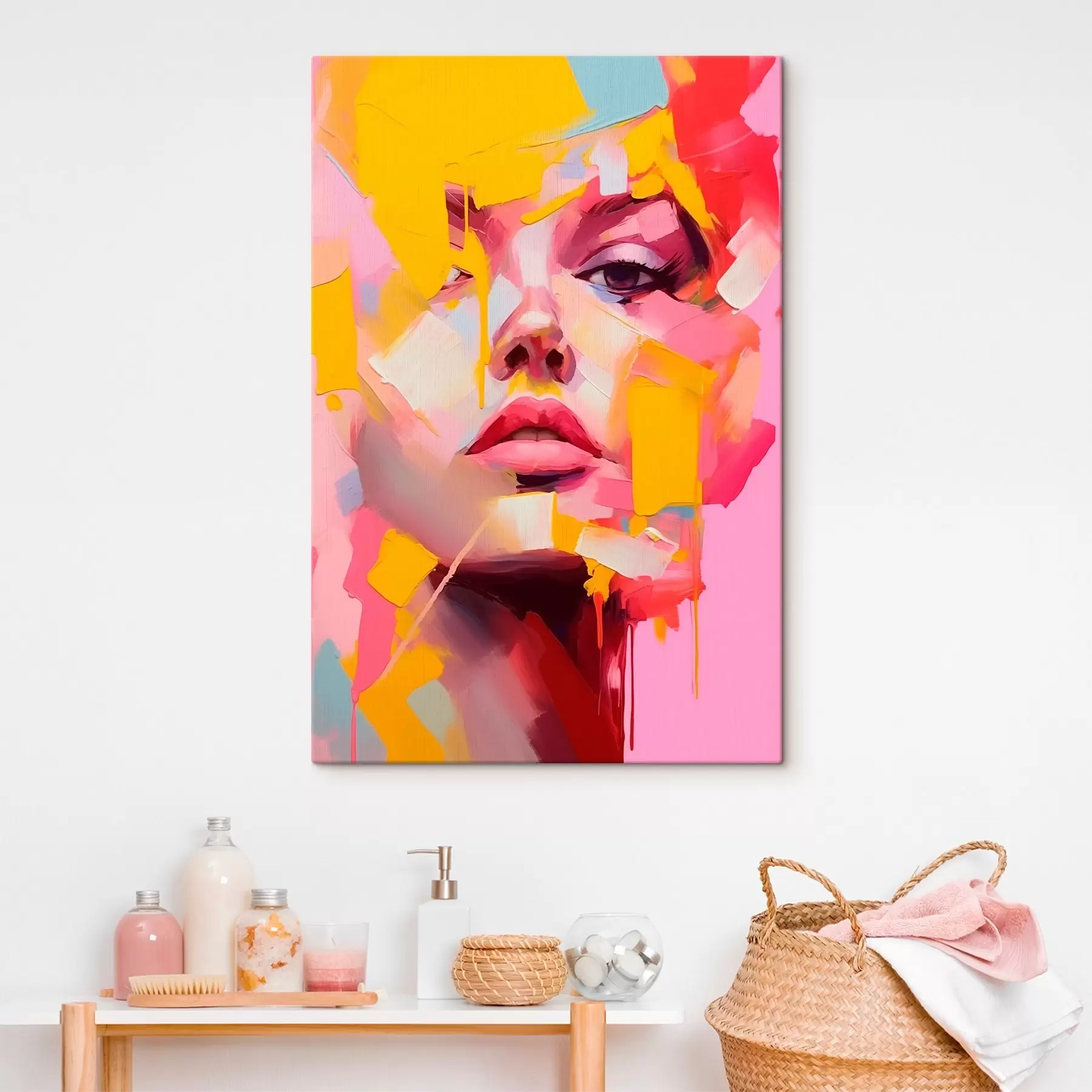 wall murals Abstract face s46217